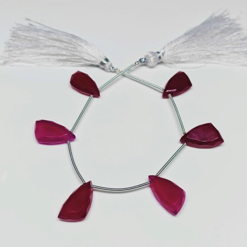 Perles en rubis rose naturel de 17x10mm pour créer un cadeau unique
