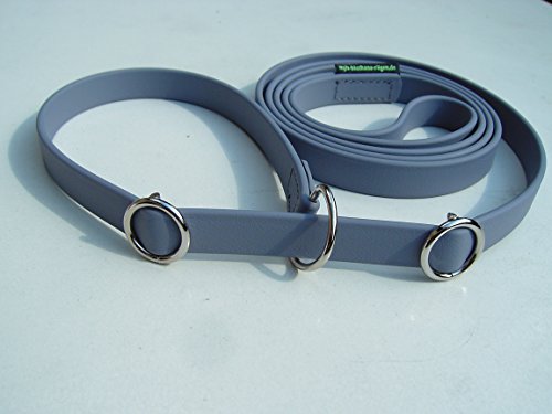MJH Moxon, Retriever Leine 16mm breit, 1,50m lang mit Handschlaufe (grau)