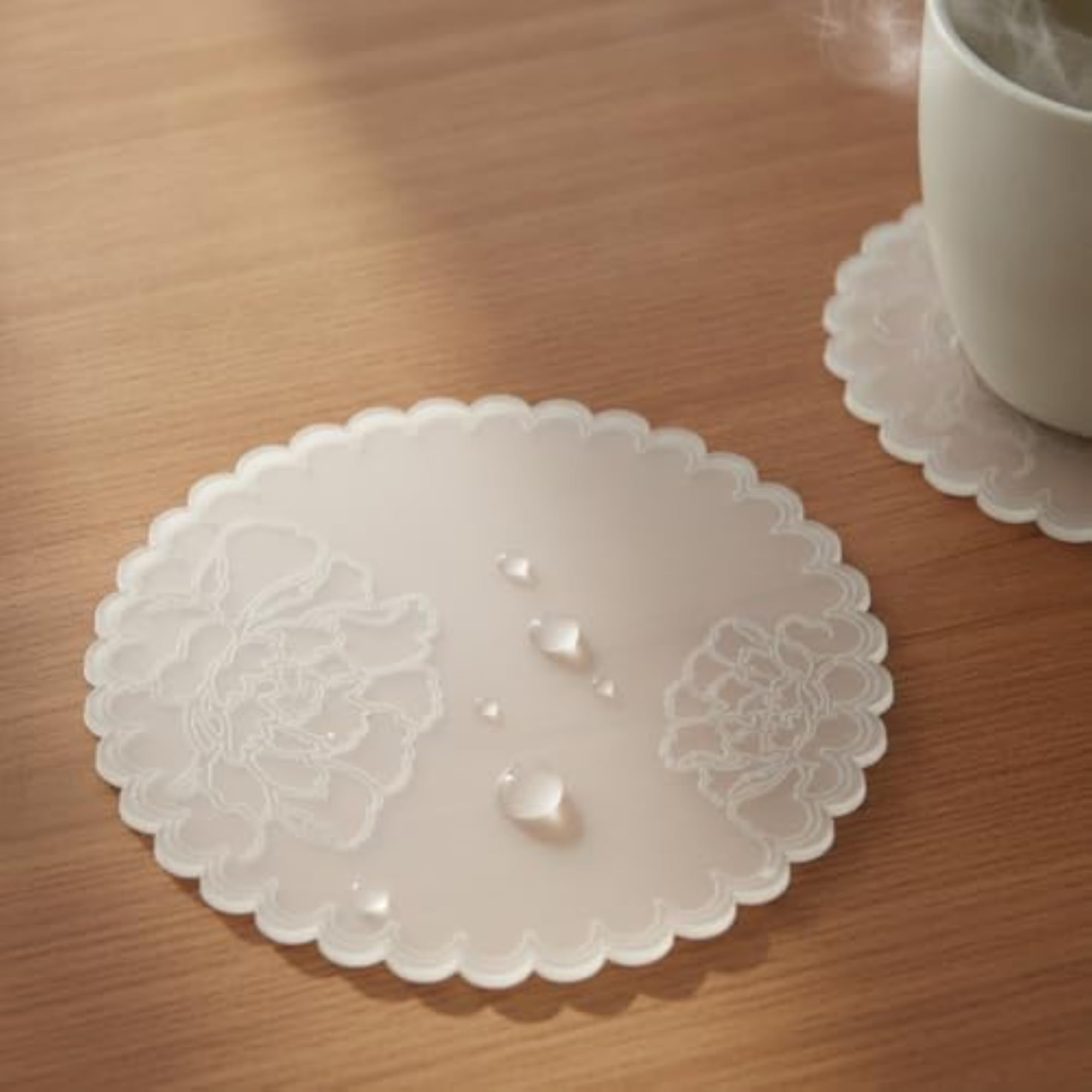 Creative Flower Silicone Coaster Set, Heat Resistant Gift