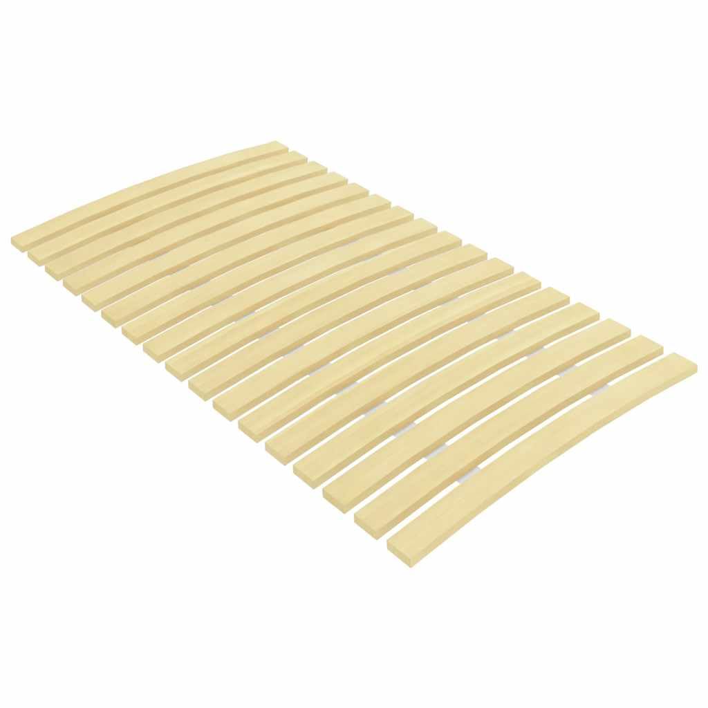 Somier de láminas de madera de repuesto con 17 láminas de 70 x 200 cm para literas y camas de día, resistente somier de madera de álamo macizo con correa para disipar el calor, duradero