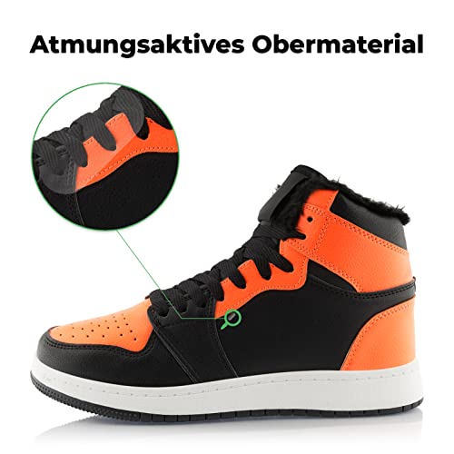 Fusskleidung® Damen Herren Sneaker warm gefütterte Winterschuhe - Image 3