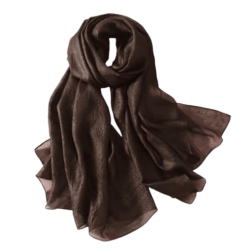 Lina & Lily Bufanda Mujer de Verano Para la Fiesta de Bodas Playa de la Tarde (Marrón)