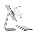 Tablet Holder Stand, Stouch 360° Rotatable Aluminum Desktop Holder Mount Compatible for 7-13 inch Galaxy Tab S8, iPad Pro/Air/Mini,Nexus, Surface Pro 4 Kiosk POS Silver