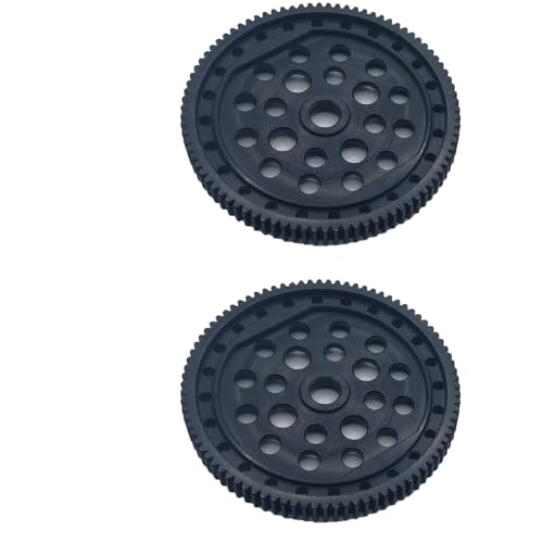 ADORLY 2Pcs HD Steel 48P 87T Spur Gear for 1/10 ECX 2WD Boost Buggy Circuit Stadium Truck Ruckus Monster Tuck Torment Short Course Upgrade Parts