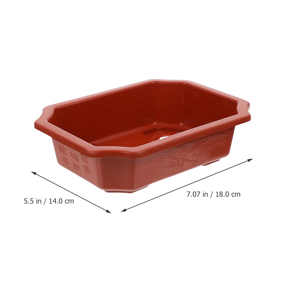 Happyyami 48pièces Pots De Fleurs Rectangulaires De Petits Pots pour Plantes Intérieur Et Extérieur pour Balcon Et Décoration De Jardin