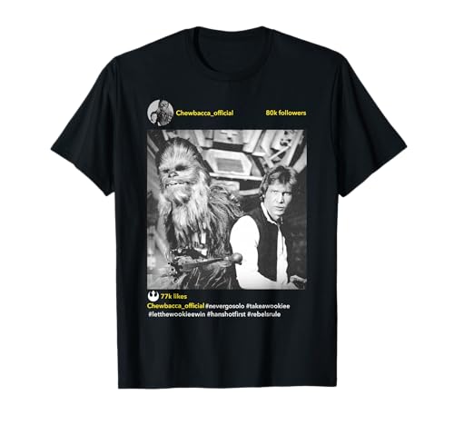 T-shirt Star Wars Han & Chewie Rebel Media idéal pour vos sorties geek