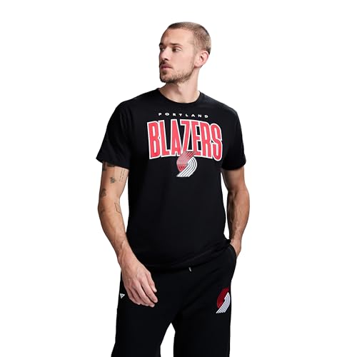 Game 7 x NBA Officially Licensed Men's Graphic Short Sleeve Lightweight Crew Neck Cotton T-Shirt, Portland Trail Blazers, XL, Black