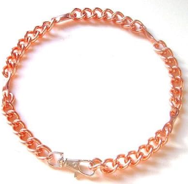 Copper Magnetic Therapy Dog Collars Made to Measure in Solid Copper with Magnets (14 inch)