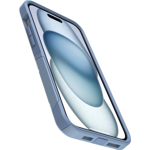 Image of OtterBox iPhone 15 Plus and iPhone 14 Plus Commuter Series Case - Crisp Denim (Blue), Slim & Tough, Pocket-Friendly, with Port Protection