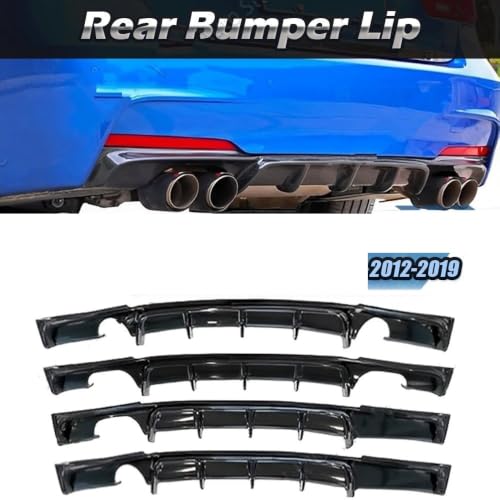 Difusor de labio parachoques trasero para BMW Serie 3 F30 F31 MSport 2012-2019 5