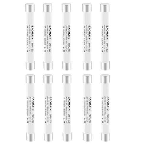 Fusible solaire 1500VDC contre surintensité incendie câble PV 10x85mm 15A