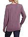 WIHOLL Womens Sweaters Early Fall Fashion Fashion 2025 Trendy Tops Long Sleeve Tunics for Leggings Cute Purple M