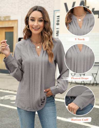 Image of Blooming Jelly Women's Long Sleeve Blouses Dressy Casual Business Work Tops