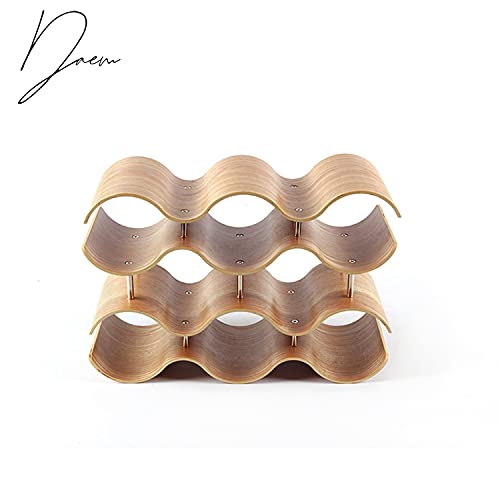 Daem Wijnrek voor 10 flessen | luxueus van hout | modern bamboe | wijnliefhebbers - Afbeelding 3