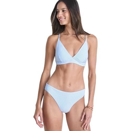 vineyard vines Women's Plunge Bikini Top Seersucker