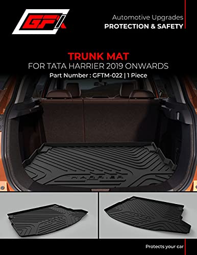 Image of GFX Car Trunk Mat Dustproof /Waterproof /Foldable, Strong & Thick Compatible with Harrier, All Weather Protection Floor Dicky /Boot Mat (Model - 2019 onwards)