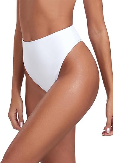 RELLECIGA Maillot de Bain Femme Bas de Bikini Taille Haute Thong