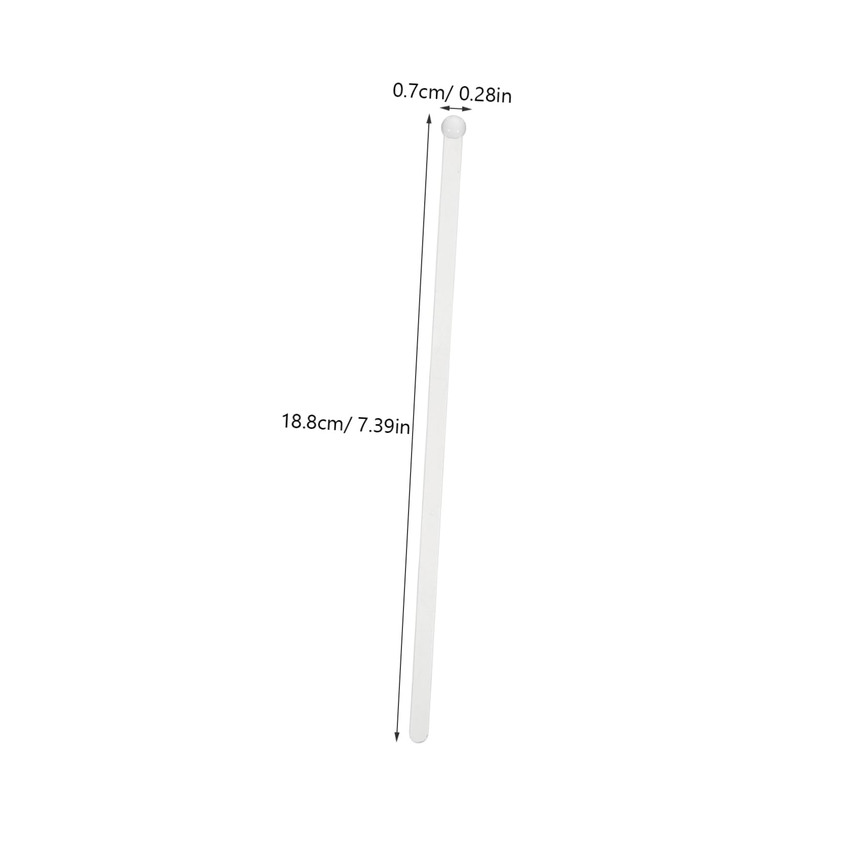 ROMISBABA 100Pcs Disposable Stirring Sticks Long Cocktail Mixers for Drinks for Parties Weddings Bars and Banquets Stylish Beverage Stirrer with Modern Disc Design