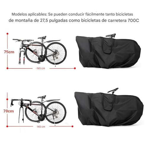 Bolsas de transporte para bicicletas impermeables para coche y avión 5