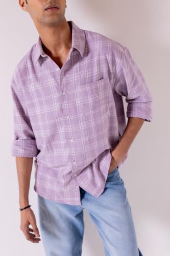 Image of Men's Regular Fit Reversible Checkered Shirt