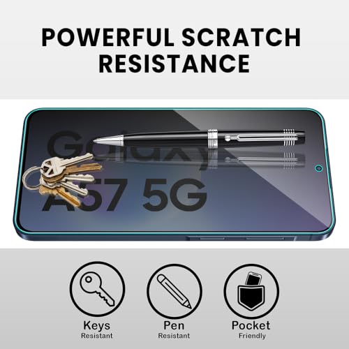 Image of FIRST MART Privacy Tempered Glass for Samsung Galaxy A57 & Samsung A37 With Cable Guard & Installation Kit | Anti-Spy 9H Screen Protector, Edge-to-Edge, Case-Friendly | Black