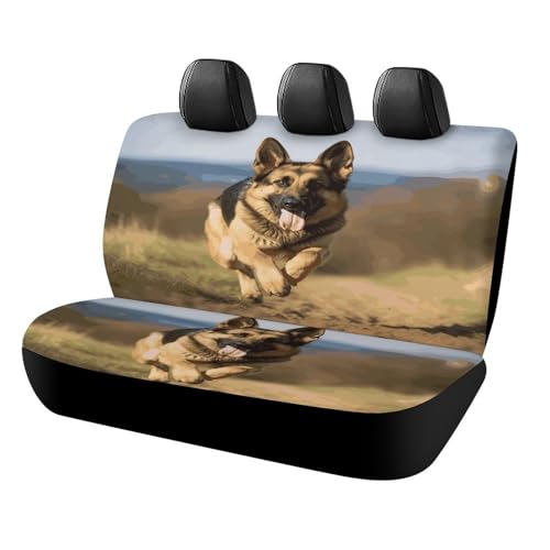 Funda de asiento de coche para perro pastor alemán resistente para furgoneta, camión y SUV