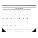 Blueline C177847 Net Zero Carbon Monthly Desk Pad Calendar, 22 x 17, Black Band and Corners, 2016