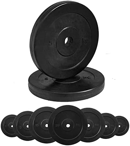 Discos de hierro fundido de goma G5 HT Sport Ø agujero 25 mm para gimnasio y casa gimnasio de 0,5 a 20 kg para mancuernas y barras