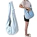 JOROBURO Pet Shoulder Bag, Handsfree Soft Strap Dog Sling Carrier Bag with Safety Hook, Polyester Hands Free Reversible Cat Carrier Bag for Puppy Cats Outdoor Walking Party