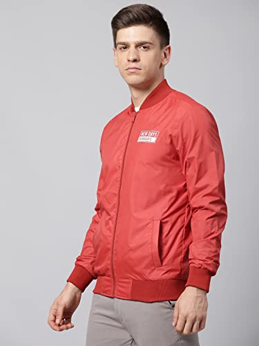 Image of Dennis Lingo Men's Solid Long-Sleeve Polyester Regular Fit Shell Jacket - Waterproof, Lightweight, Casual Winterwear for Men