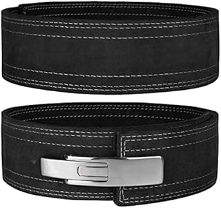 Hawk Sports Lever Belt 10mm Powerlifting Belt for Men & Women Buckle Strongman Power Weight Lifting Weightlifting Belts (Black, M (32