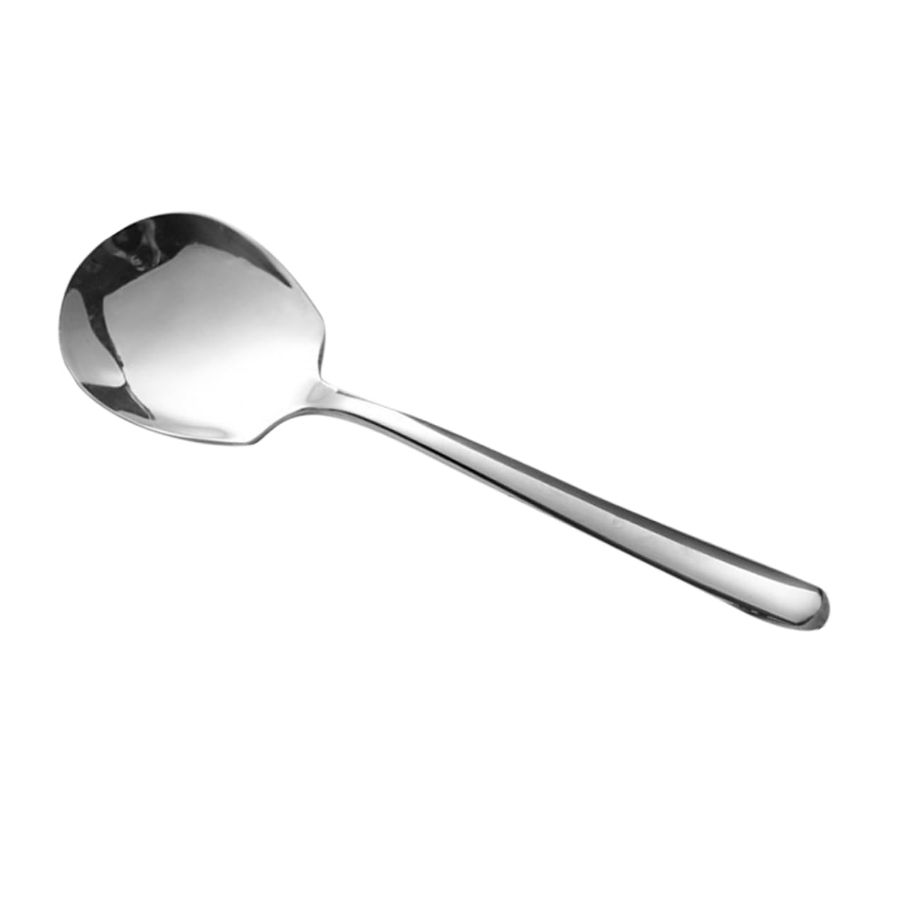TIDTALEO Stainless Steel Serving Spoon Large Size for Parties Buffet Restaurant Hotel Anti-slip Handle Deep Bowl