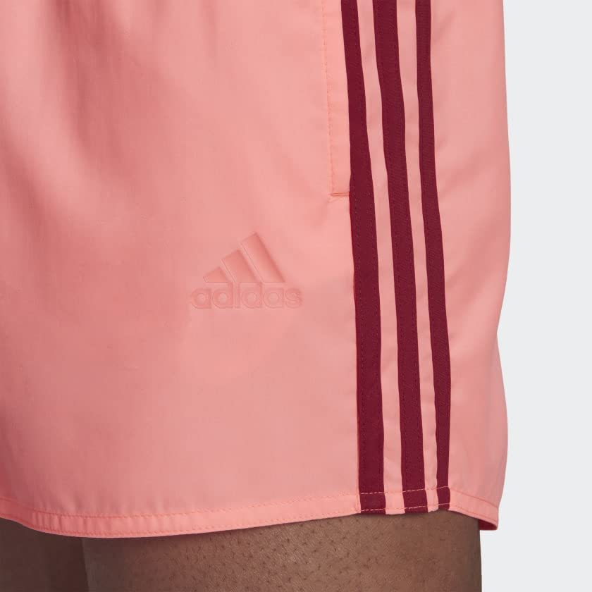 adidas Classic 3-Stripes Swim Shorts Men's, Red, Size XL4