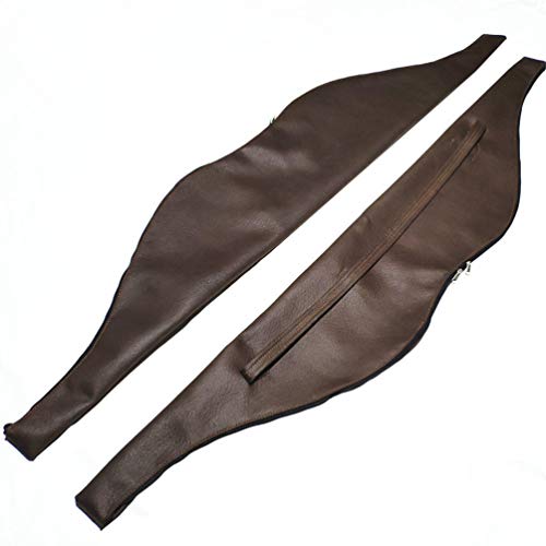 Unistrengh Hunting Shooting Archery Bag Case Pu Leather Arrows Bag For Traditional Recurve Bow Longbow (Brown, Medium-51.18Inch) #TOP5