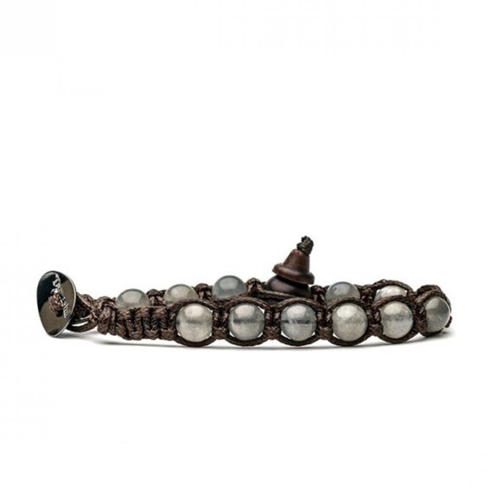 Bracciale originale tibetano Tamashii realizzato con pietre naturali LABRADORITE
