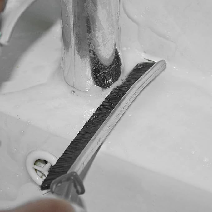 SARTHU Plastic Gap Cleaning Brush,Bathroom Gap Cleaning Brush,Clean The Dead Corners of Kitchen Tiles,Multifunctional Window Slots,Multi-Purpose Door Window Track Deep Cleaning Brush(Gap Brush) 1