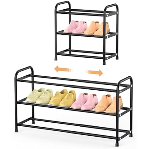 esonstyle 3 Tier Expandable Shoe Rack Cover