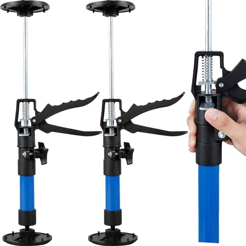 Jokapy 2 soportes telescópicos de 30 – 59 cm/50 – 115 cm, carga máxima de 40 kg, soporte de soporte, barra telescópica para montaje en techo, placas de yeso (30 – 59 cm)