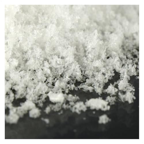 com-four® Neve artificial de 3500 ml para decoração e artesanato - neve esponjosa - neve decorativa 100 % compostável para o Natal - neve enganosamente real (3,5 litros - neve cristalina)
