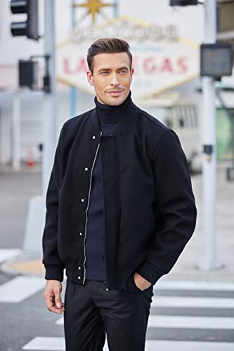 COOFANDY Men's Slim Fit Turtleneck Sweater Ribbed Knitted High Neck Pullover Sweaters3