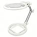 Produktbild Standlupe Verstellbar Tischlupe 2 LED Beleuchtete Lupe 2X 6X Vergrößerungsglas mit Beleuchtung für Senioren Lesen Inspektion Handarbeit und Reparaturen