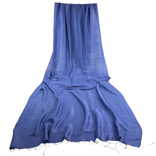 Humble Hilo Silk Blend Womens Scarf with Subtle Stripes Real Silk Scarf Large Long Silk Scarf Pashmina Wrap2