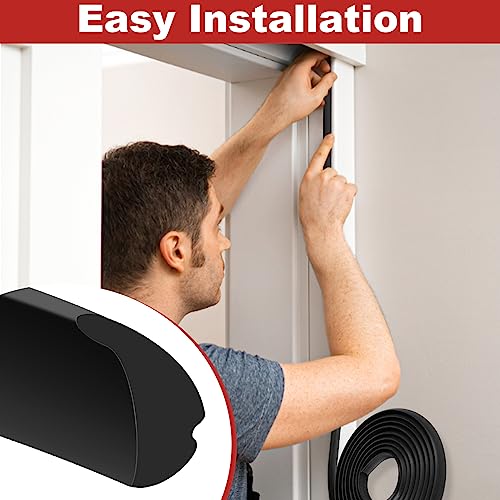 Image of 10 Ft RV Camper Window Seal Kit - 1 /2 inch x 1 /4 inch Rubber Trim Weatherstripping with Locking Gasket - Black