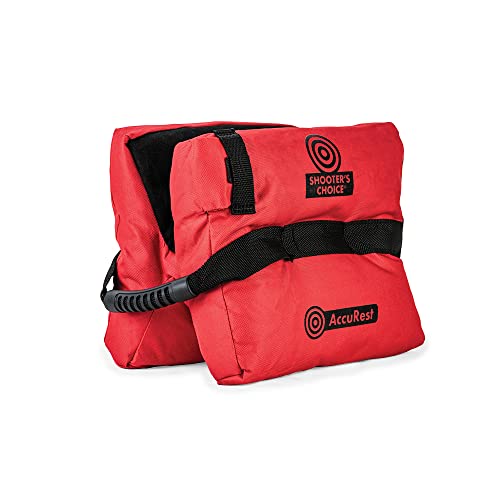 Shooter's Choice AccuRest Shooting Bag with Fill, Red