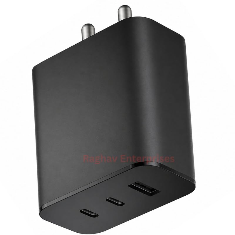 Image of 65W Type C Fast Charger Adapter for Nothing Phone 4 /3 /3a /2 /2a /2a Plus /2A /Phone 2 CMF Nothing 1 65Watt USB C Power Charging Adaptor PPS PD 3.0 Type-C Wall Adaptor | BIS Certified OP Black