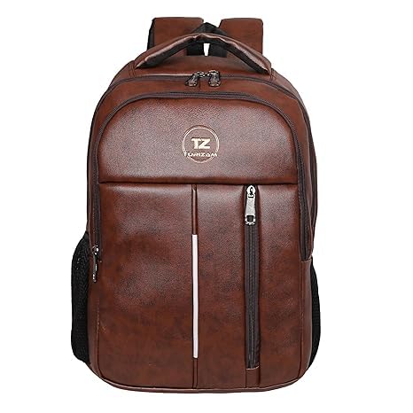 turizam Leather Water-Resistant Laptop Backpack – Anti-Theft Office Bag with 4 Compartments | Stylish & Durable Laptop Bag for Men & Women-picture-48