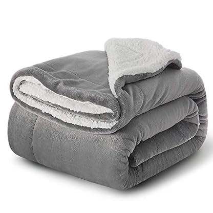 Betuy Kuscheldecke, Microfaser Sherpa Decke Flauschige Wohndecke, Super weiche warme Fleecedecke Überwurfdecke mit…