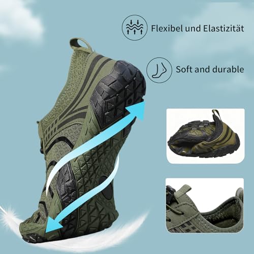 Image of SIOSNETA Hike Barefoot Shoes for Women Men, Breathable Non-Slip Athletic Footwear, Wide Toe Water Shoes for Hiking, Non-Slip Neuropathy Shoes for Women Men, Grounded Comfort wear