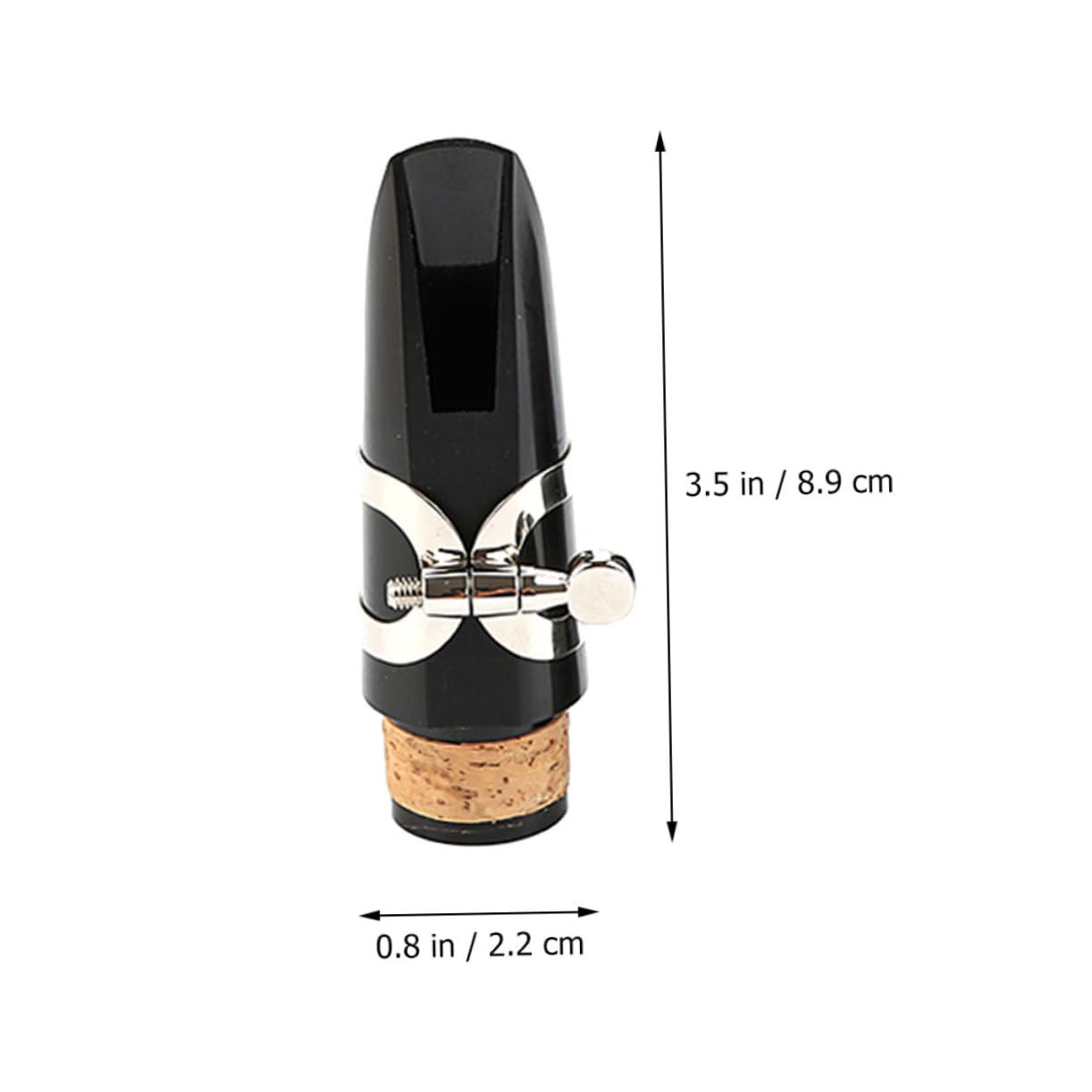 VANZACK Clarinet Mouthpiece with Cap Woodwind Instrument Replacement Accessory for Enhanced Tone and Durability for Clarinet Players and Students