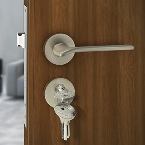 Image of Plantex Fully Brass Door Lock with 3 Years of Warranty /Main Door Lock for Home /Mortise Lock for Door - Main Door Lock Set (Sumer-3037, Matt)